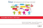 De student als klant: LISA helpt! - Monique Leijten & Gerrit Lauwers - HO-link 2014