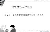 HTML module 1.3 introductie css