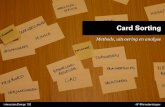 CMD Interaction Design - Y1 Q2 les 2 - Card Sorting