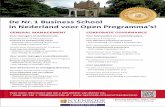 Nyenrode Nr. 1 Business School in Nederland voor Open Programma\'s