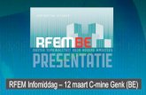 RFEM rekensoftware Infomiddag maart 2014 C-mine Genk