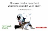 Workshop Sociale media op school; Wat betekent dat voor ons?