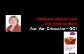 Haalbaare ideeën voor een sterk verhaal - Ann Van Driessche