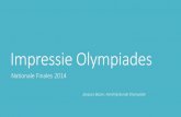 Presentatie Nationale Huldiging Olympiades 2014