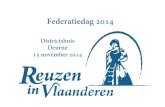 Federatiedag Reuzen in Vlaanderen vzw 15/11/2014