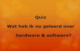 Quiz hardware & software