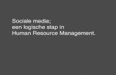 "Sociale media; Een logische stap in Human Resource Management" Voor Jobpunt Vlaanderen