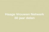 Haags vrouwen netwerk - 30 jaar delen