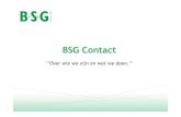 Introductie BSG Contact + zakelijk afspraken maken