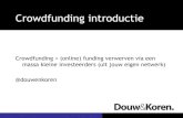 "Crowdfunding: de introductie" - KCR Summerschool