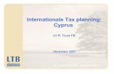 Cursus Internationale Tax Planning Cyprus December 2007 Toelichting