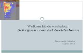 Workshop schrijven voor het beeldscherm vso 14 juni 2012