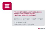 FDSeminar Financiering na Basel III - Peter Vermeiren en Nico De Muijnck