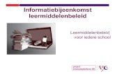 Informatiebijeenkomst leermiddelenbeleidsproject2011