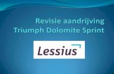 Revisie aandrijving Triumph Dolomite Sprint