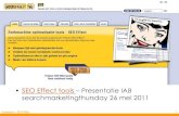 Seo Effect tools presentatie