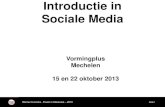 Introductie in sociale media