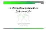 Implementeren van online fysiotherapie