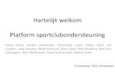 Presentatie platform sportclubondersteuning november 2013