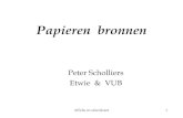 Inleiding 'Papieren bronnen' (Peter Scholliers)