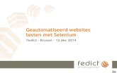 Websites testen met Selenium
