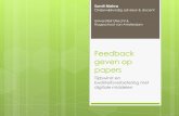 Sneller en beter feedback geven op papers & theses