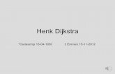 Afscheidsbijeenkomst Henk Dijkstra