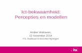 Ict-bekwaamheid: percepties en modellen Bic 17 november