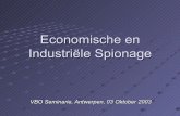 Presentation on Economic and Industry Espionage for VBO-FEB