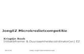 Uitleg JongEZ Microkredietcompetitie
