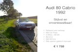 Audi 80 cabrio 1992 | € 1750