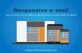 Responsive E-mail: Tips & tricks om e-mail op alle devices correct weer te geven