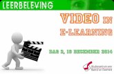 SBO opleiding Video in e-Learning, dag 2