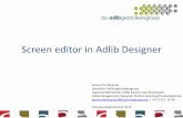 Adlib gebruikersgroep - voorjaarsbijeenkomst 2014 - screen editor in adlib designer