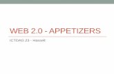 Web two pointo   appetizers - ict-dag23