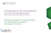 E-didactiek en Stercollecties-Docentendag 2014-2015