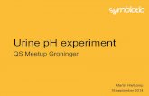 Urine pH experiment - QS meetup Groningen 18 september