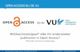 Open access inleiding voor decanen VU 20 november 2014   versie 27-11 openbaar