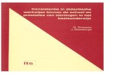 Geert Driessen & Jan Doesborgh (1998) Consistentie in didactische werkwijze binnen de school en prestaties van leerlingen in het basisonderwijs