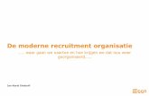 De moderne recruitment organisatie