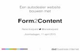 Een autodealer website bouwen met Form2Content - René Kreijveld - #jd15nl