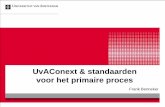 UvAConext en standaarden voor het primaire onderwijs proces