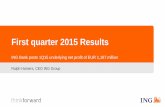 First quarter 2015 Results