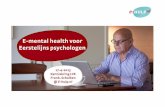 E mental health voor eerstelijns psychologen