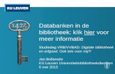Jan Bollansee,  “Databanken in de bibliotheek: klik hier voor meer informatie”