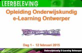 SBO Opleiding Onderwijskundig e-Learning Ontwerper, dag 1