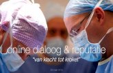 Online dialoog & reputatie (26 maart 2015 - UMC Utrecht)