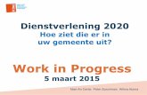 Workin progress2015 dienstverlening in de toekomst