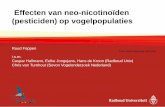 Vogels en neonicotinoïden - CAPS symposium - Ruud Foppen