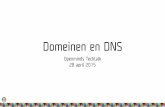Openminds Techtalk: DNS